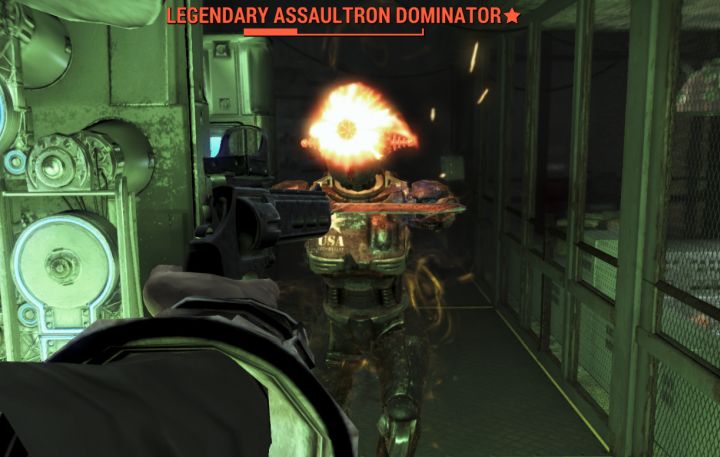 The Assaultron Dominator is one of the harder types of enemies in Fallout 4. Even compared to deathclaws and fog crawlers, due to the robot's speed and strength.