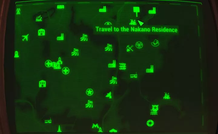 Map to the Nakano Residence for Far Harbor