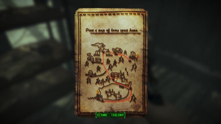 Eliza Map of Home in Fallout 4 leads to a secret in Far Harbor