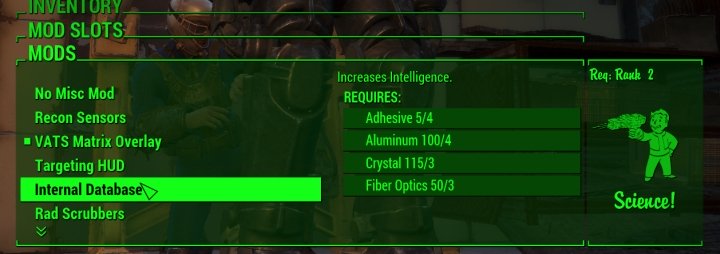 Power Armor can boost Intelligence.