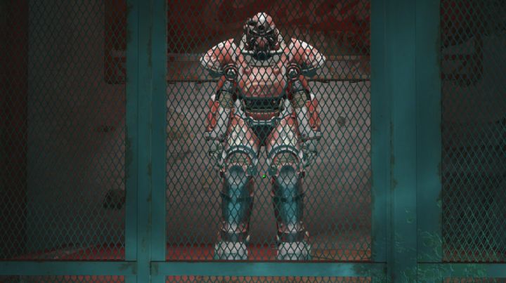 The Nuka Cola Power Armor in Fallout 4 Nuka World is found here