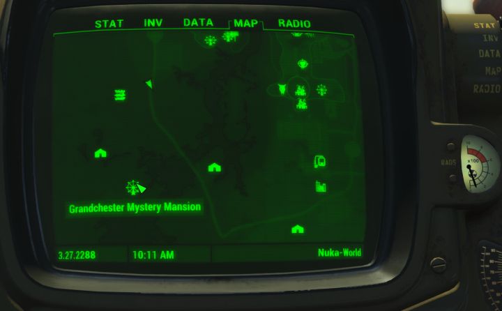 Scav Magazine Issue Number Four Location map in the Fallout 4 Nuka World DLC