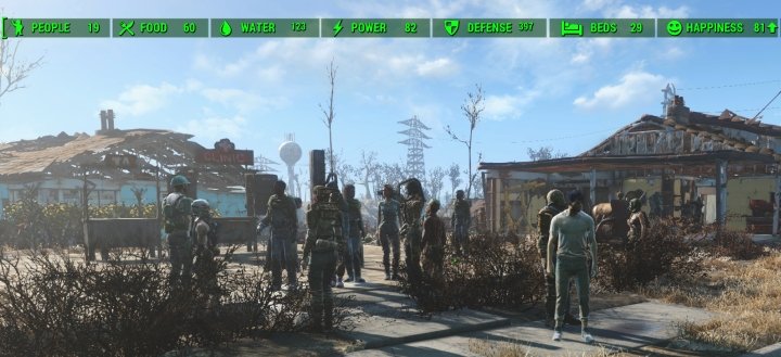 A maximum happiness Settlement in Fallout 4