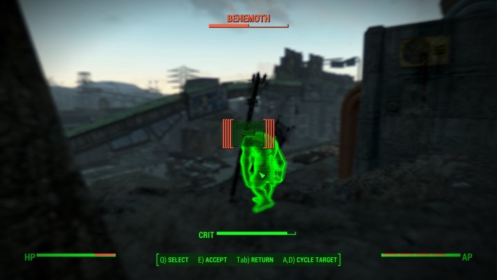Maxed Blitz distance in vats in Fallout 4