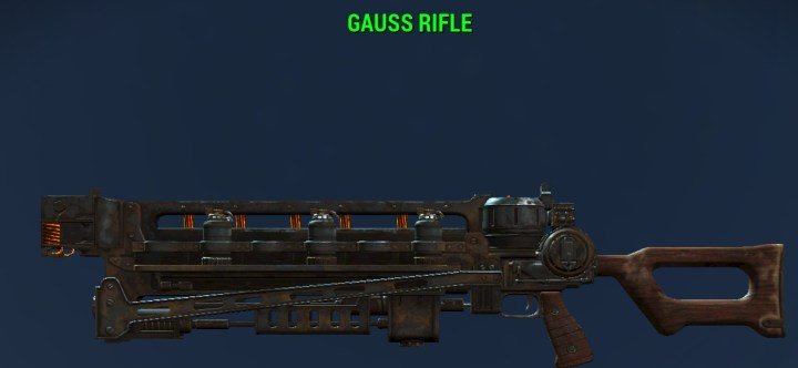 A Gauss Rifle in Fallout 4