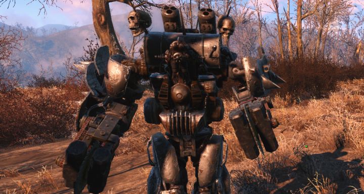 Fallout 4 Shoulder Mounted Machine Gun Mod