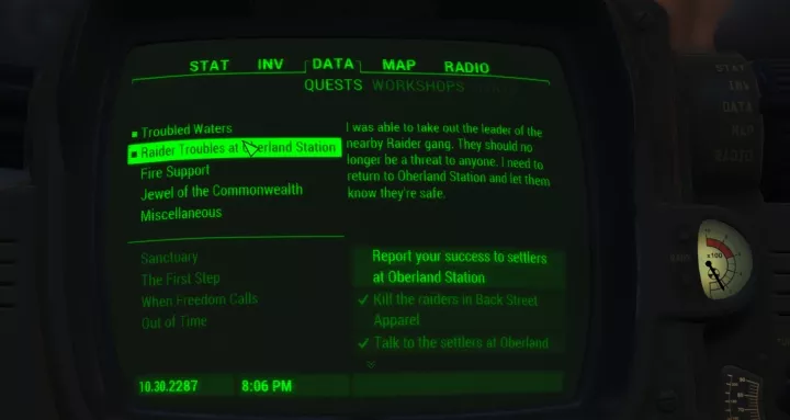 fallout 4 console commands advance quest